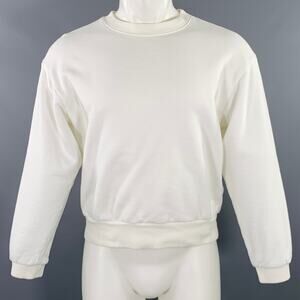 KAPITAL Size S White Yellow Cartoon Cotton Crew Neck Sweatshirt